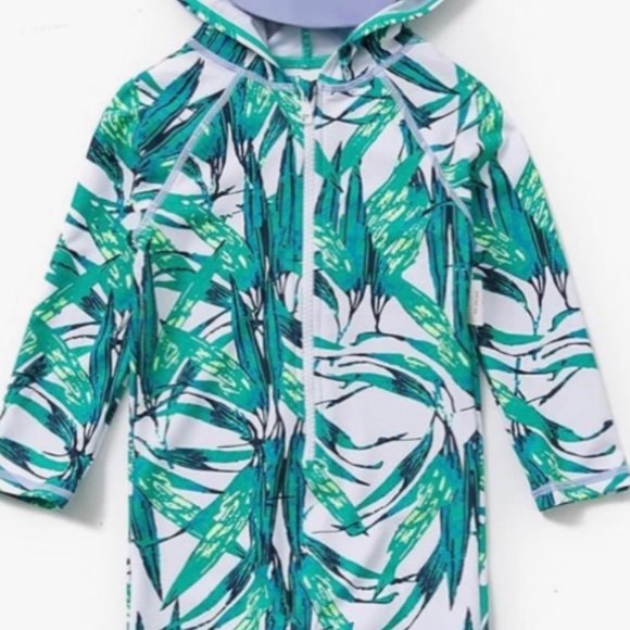 New BONVERANO Baby Boys Swimsuit UPF 50+ Sun Protection, Zip Front  Long Sleeve - Picture 1 of 5